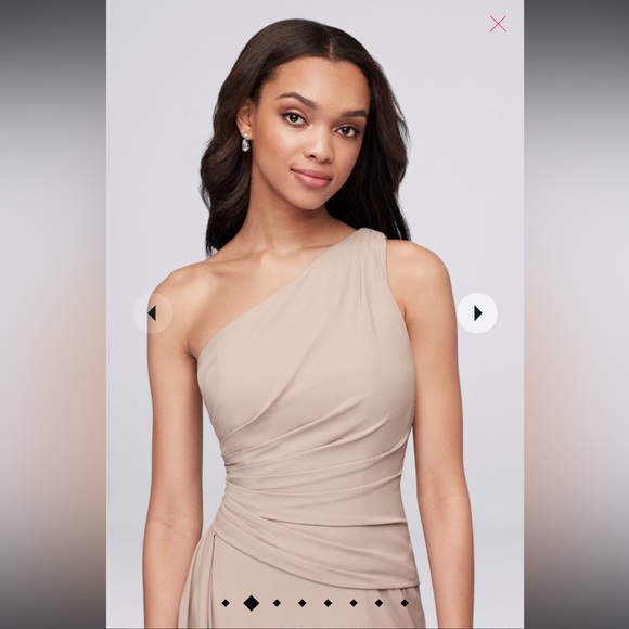 David’s Bridal bridesmaids dress in “Ballet” (dusty rose pink) - Picture 3 of 13